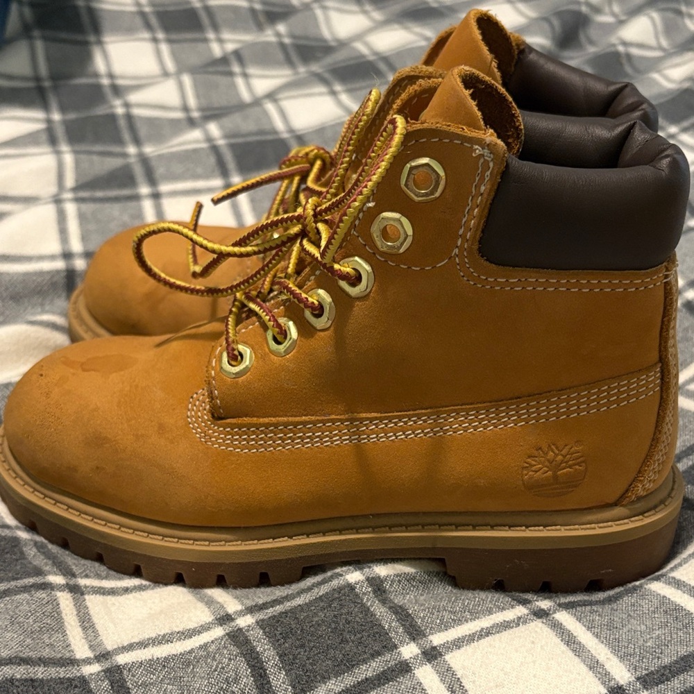 Timberland Kids Brown Leather Boots